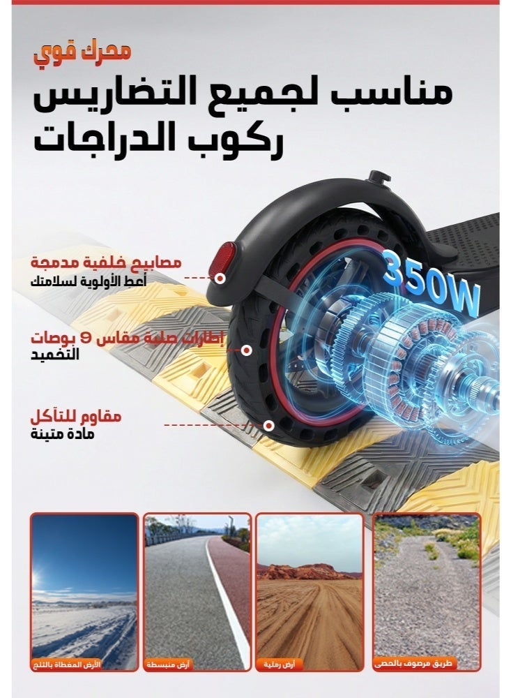 bolin Electric Scooter, 350W Powerful Motor,A Speed Of 20-45 KM/H,25 Miles Range,Suitable For Adults And Teenagers,Has A Load Capacity Of 150 KG,Blue - Image 4